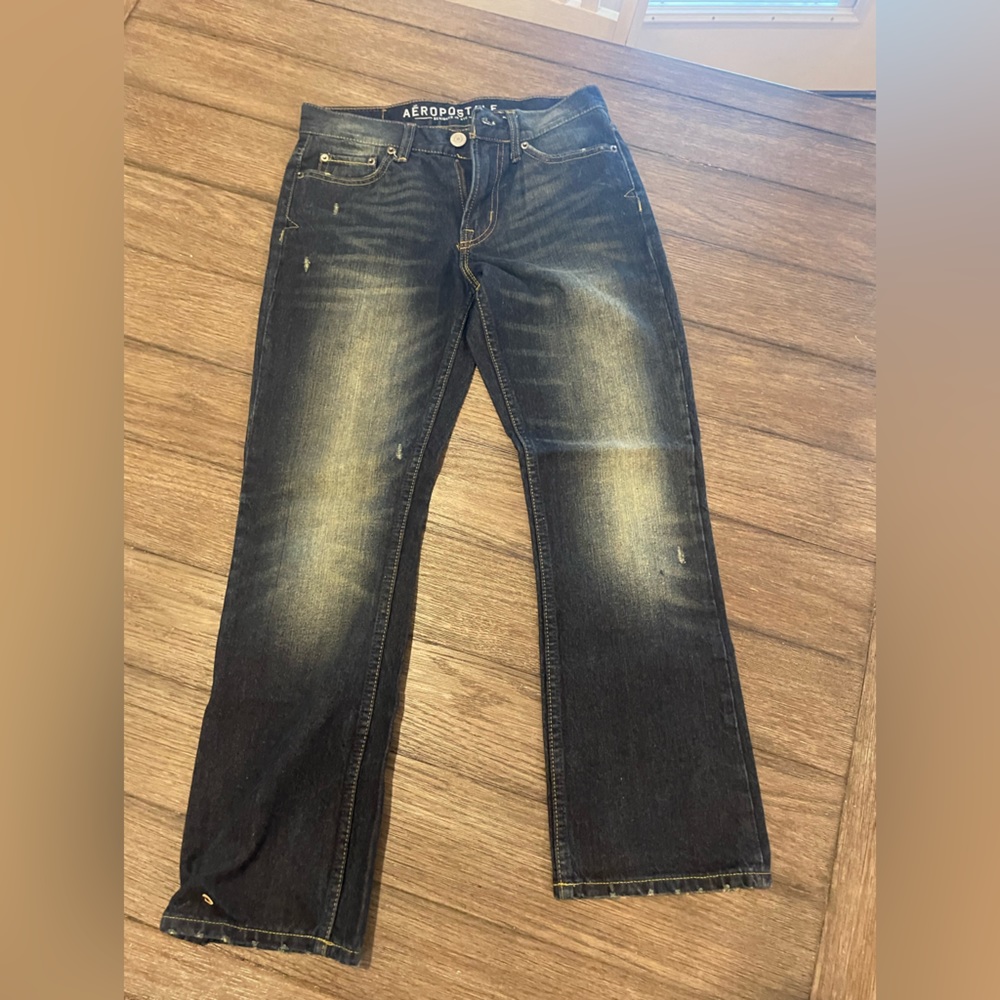 Mens Aeropostale slim boot cut jeans, 27/28
